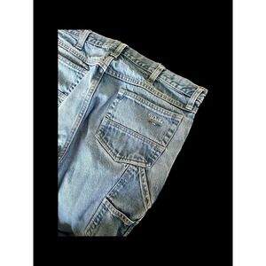 Vintage Walls Men's Carpenter Denim Jeans Tag 32 X 27 Workwear Distressed Faded